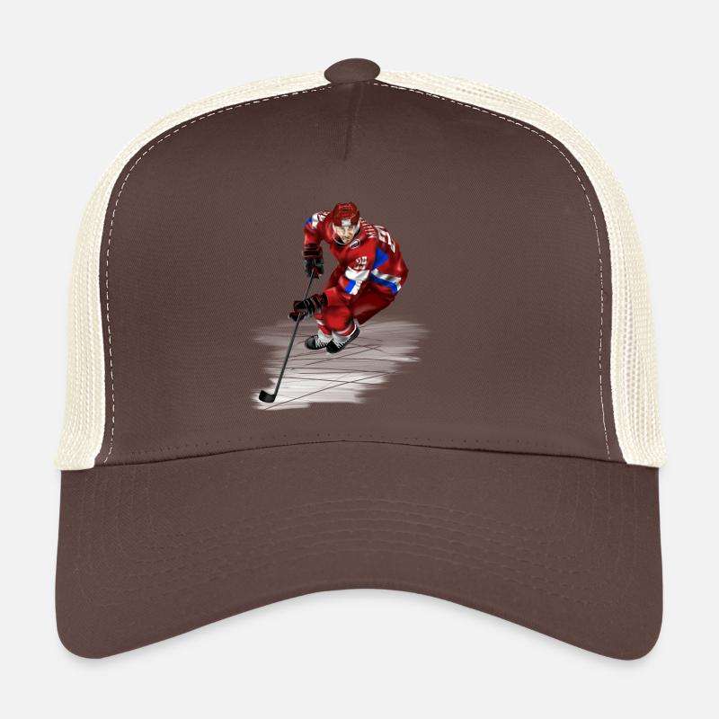 hockey - Trucker Cap - brown/beige
