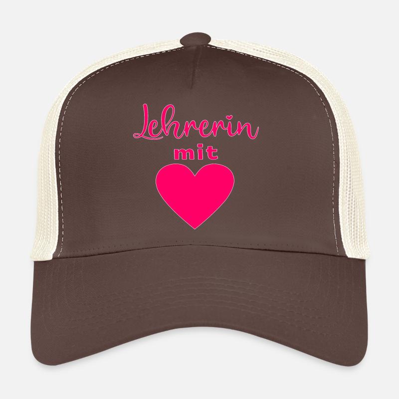 LEHRERIN MIT HERZ LEHRERINGESCHENKE LEHRERINNEN Trucker Cap