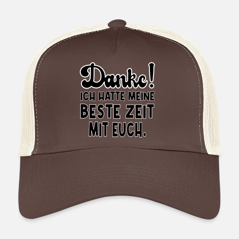 ABSCHIED TEAM - Trucker Cap - Braun/Beige
