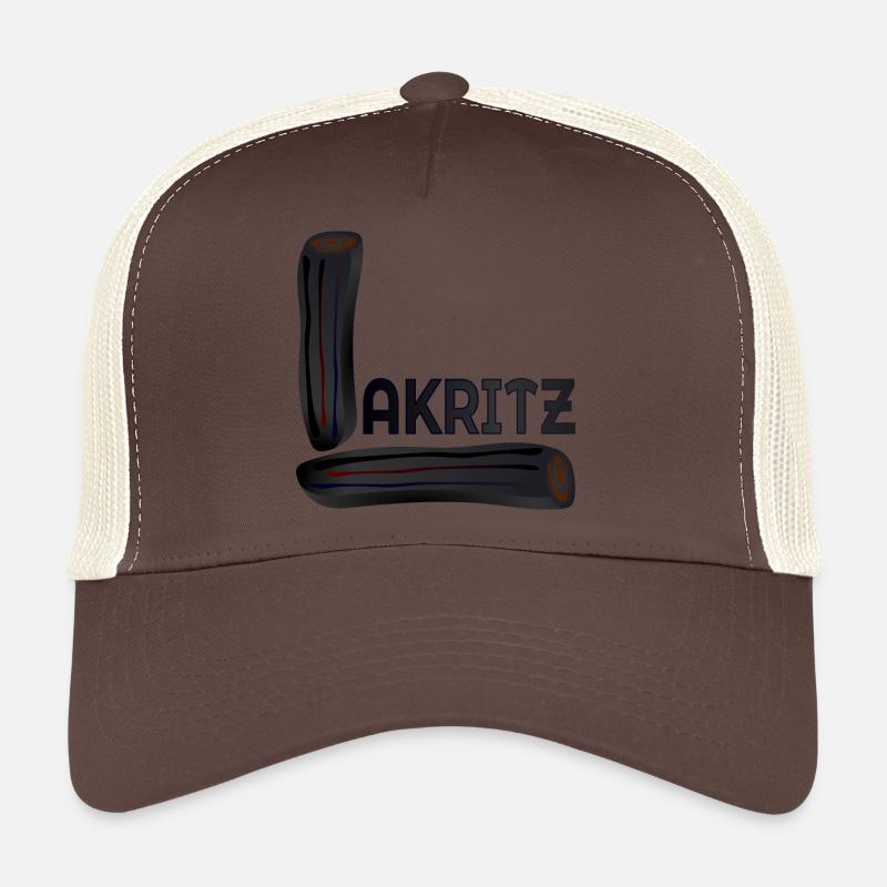 Lakritz Süßigkeiten - Trucker Cap - Braun/Beige