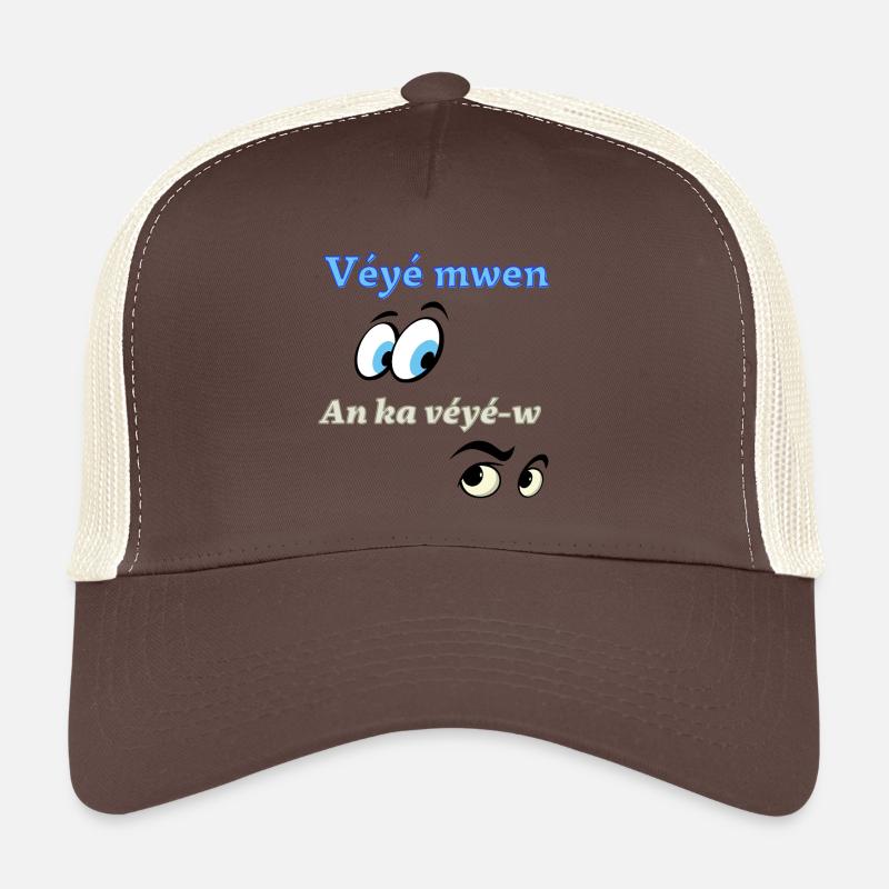 Véyé mwen an ka véyé-w Casquette trucker 
