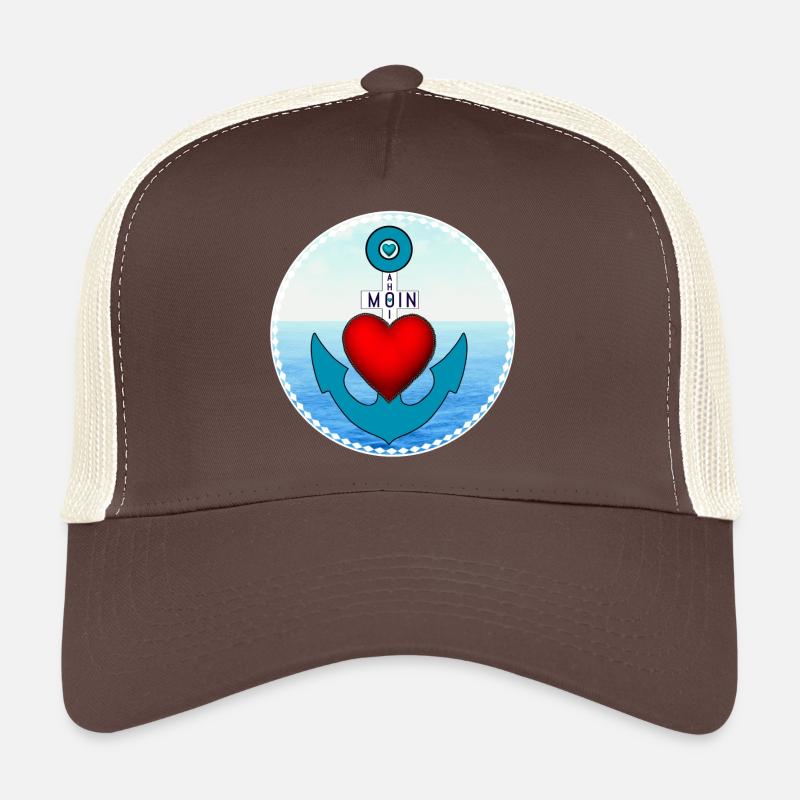 Herzanker am Meer Trucker Cap