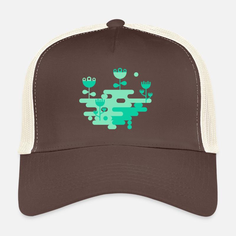 Der Blob Garden L Mint &; Grün Trucker Cap