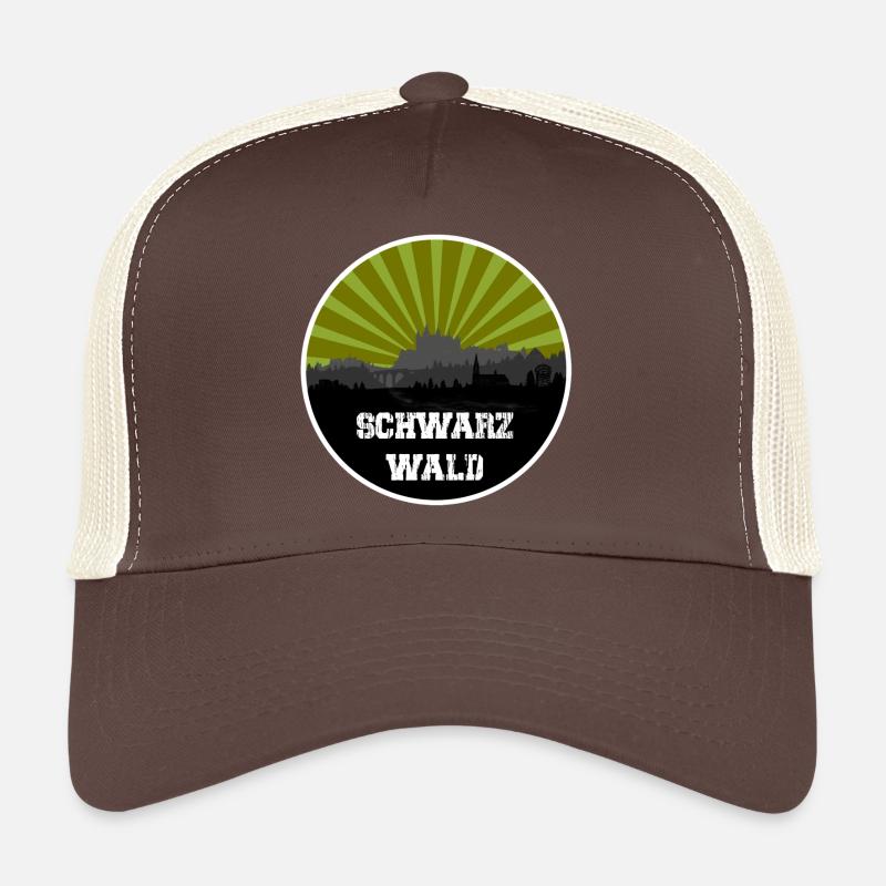 Schwarzwald Retro Skyline Trucker Cap