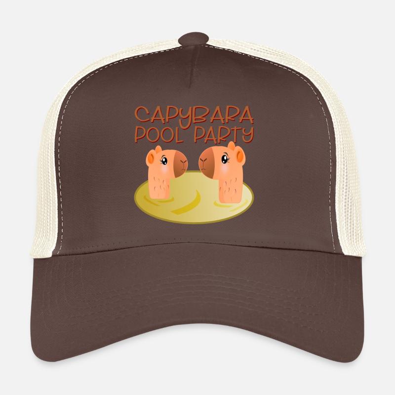 CAPYBARA POOL PARTY SWIM Trucker Cap