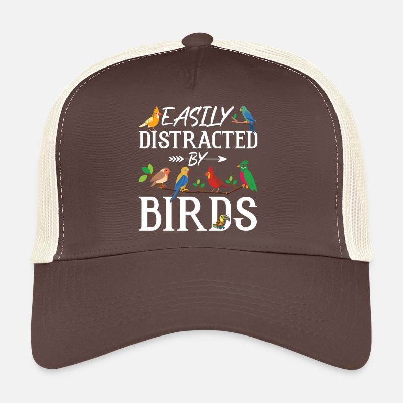 Facilement distrait par les oiseaux Casquette trucker 