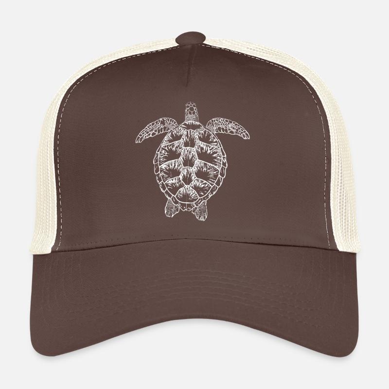 Turtle white2 Trucker Cap