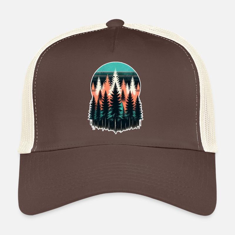Forest Light Sunset Trucker Cap