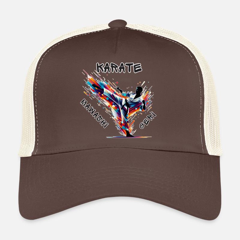Karate Mawashi Geri Trucker Cap
