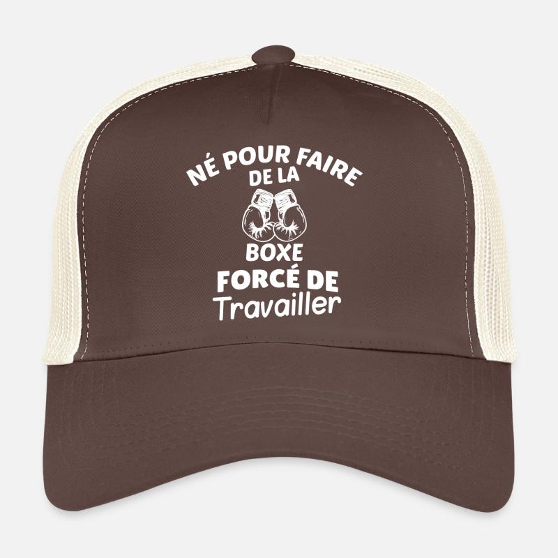 Motivé par la Boxe et le Travail Casquette trucker 