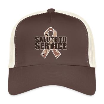 Salute To Service - Trucker Cap - Braun/Beige - Vorne