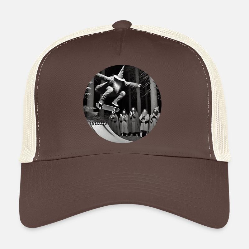 crazy wizard skateboard Trucker Cap