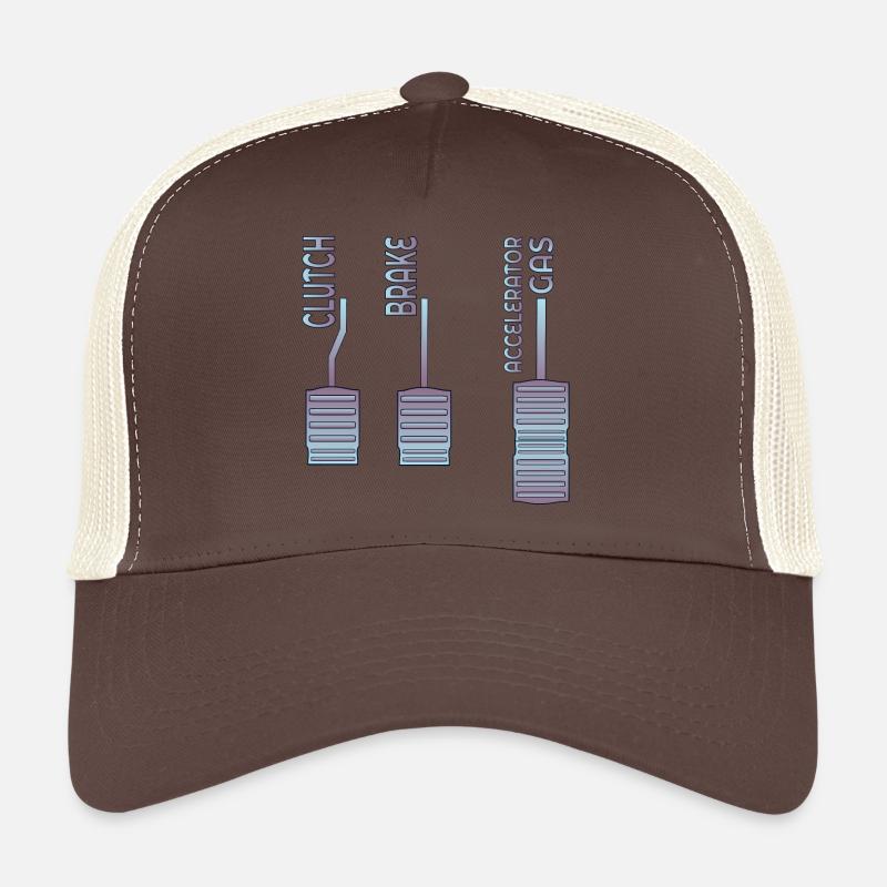 GAZ D’ACCÉLÉRATEUR DE FREIN D’EMBRAYAGE Casquette trucker 