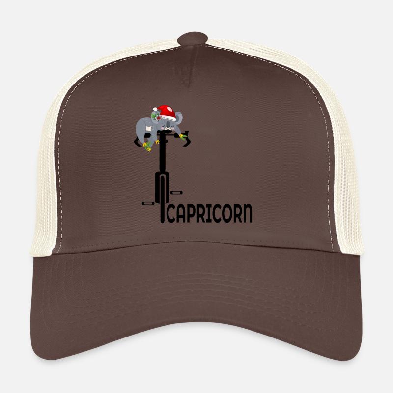 NOËL CYCLISME DÉCEMBRE ANNIVERSAIRE CAPRICORNE Casquette trucker 