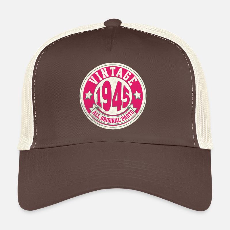 Design Vintage 1945 Alle Originalteile Trucker Cap