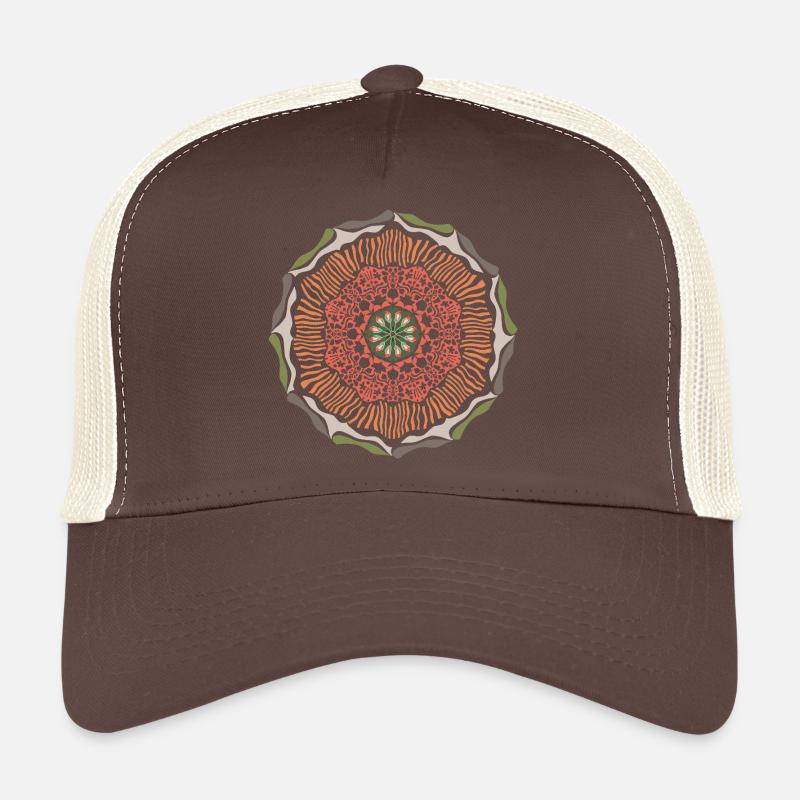 Mandala aux couleurs printanières Casquette trucker