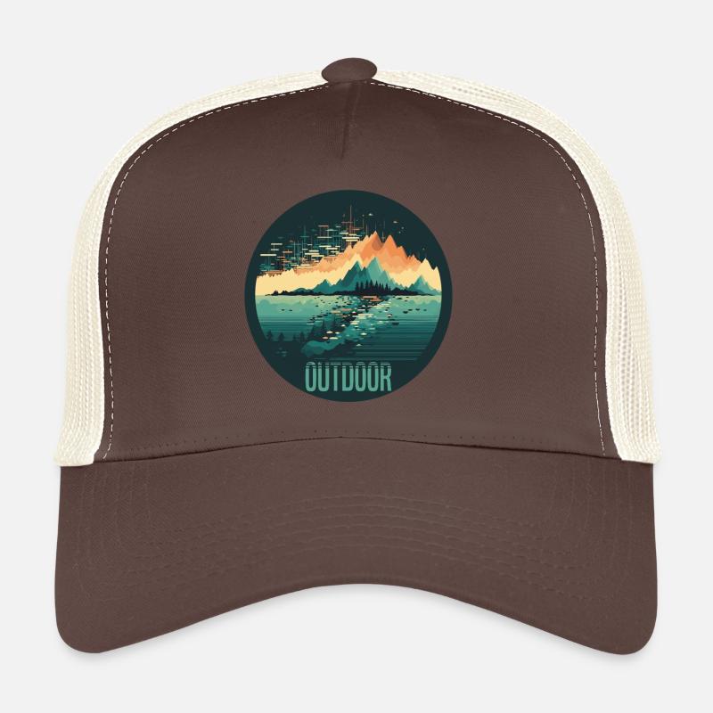Outdoor - Trucker Cap - Braun/Beige
