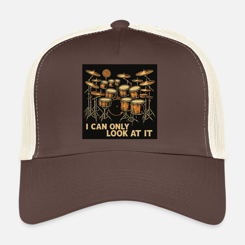 Drummer Schlagzeug - Trucker Cap - Braun/Beige