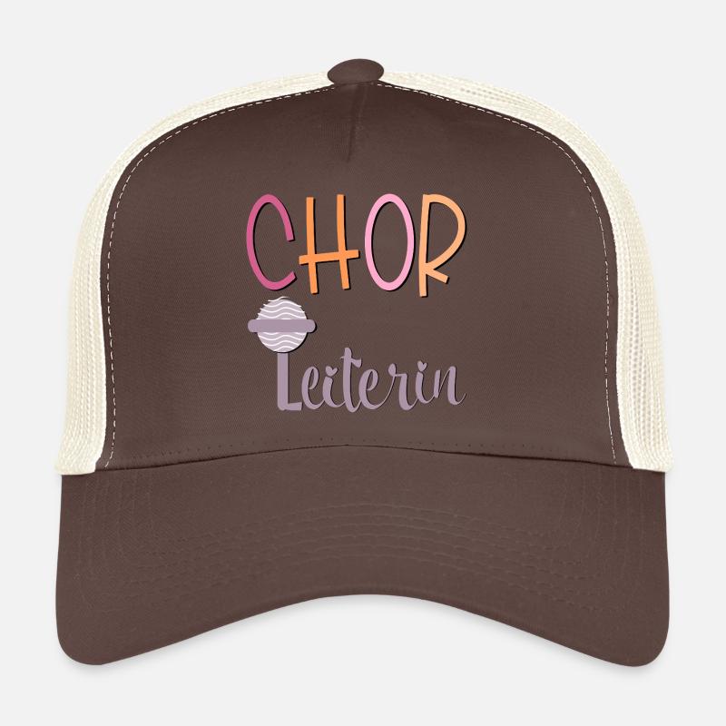 CHOR LEITUNG SINGEN CHORLEITERIN - Trucker Cap - Braun/Beige