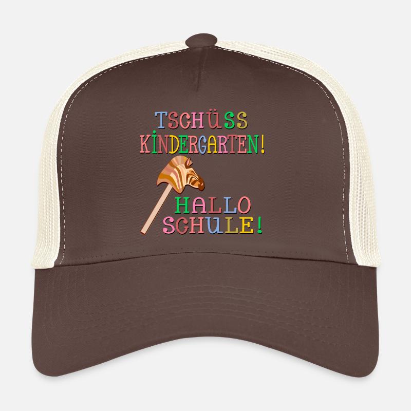 HOBBY HORSING - TSCHÜSS KINDERGARTEN HALLO SCHULE - Trucker Cap - Braun/Beige