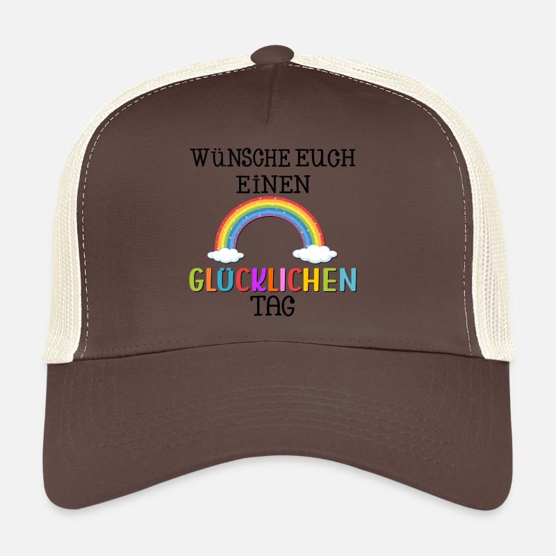 GLÜCKLICHEN TAG WÜNSCHEN - REGENBOGEN Trucker Cap
