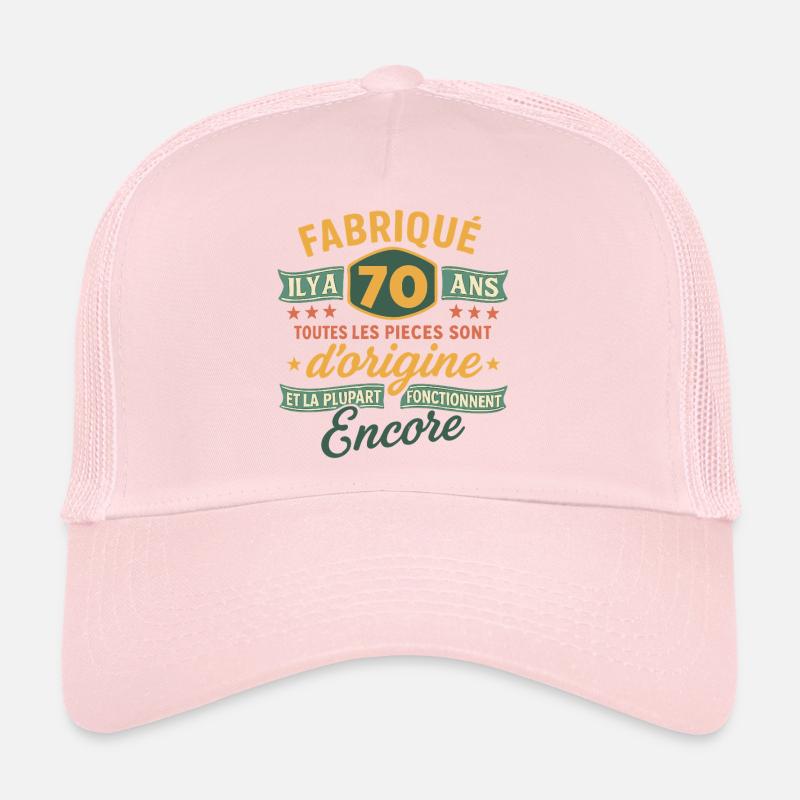 Fabriqu il y a 70 ans 70 ans Anniversaire bla Casquette trucker 