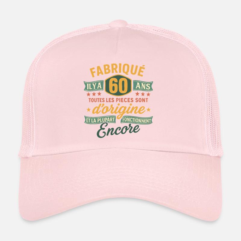 Fabriqu il y a 60 ans 60 ans Anniversaire Casquette trucker 