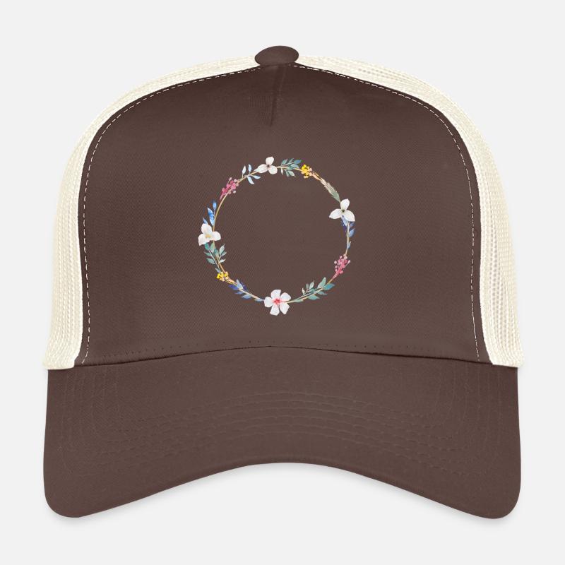 Couronne florale d’été, personnalisable Casquette trucker 