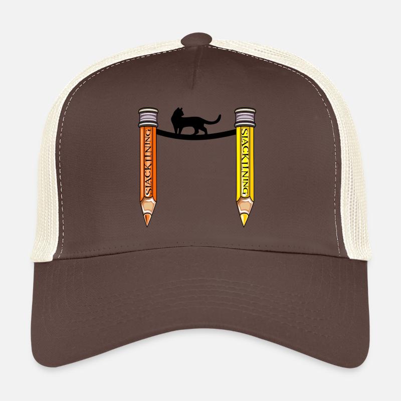 BALANCING SLACKLINING CAT Trucker Cap