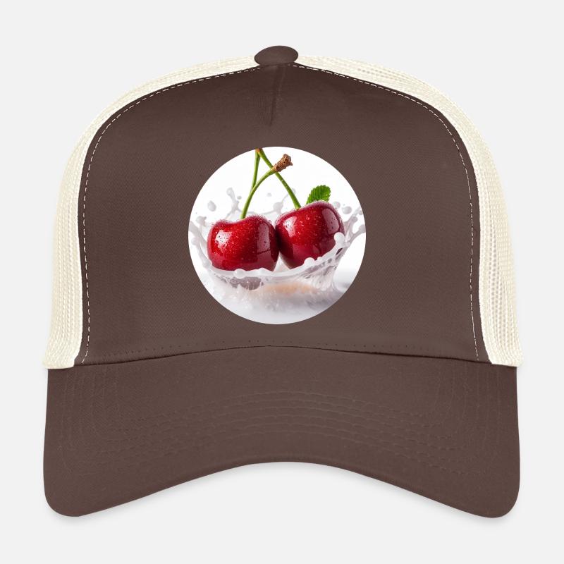 Kirschen im Spritzwasser Design Trucker Cap