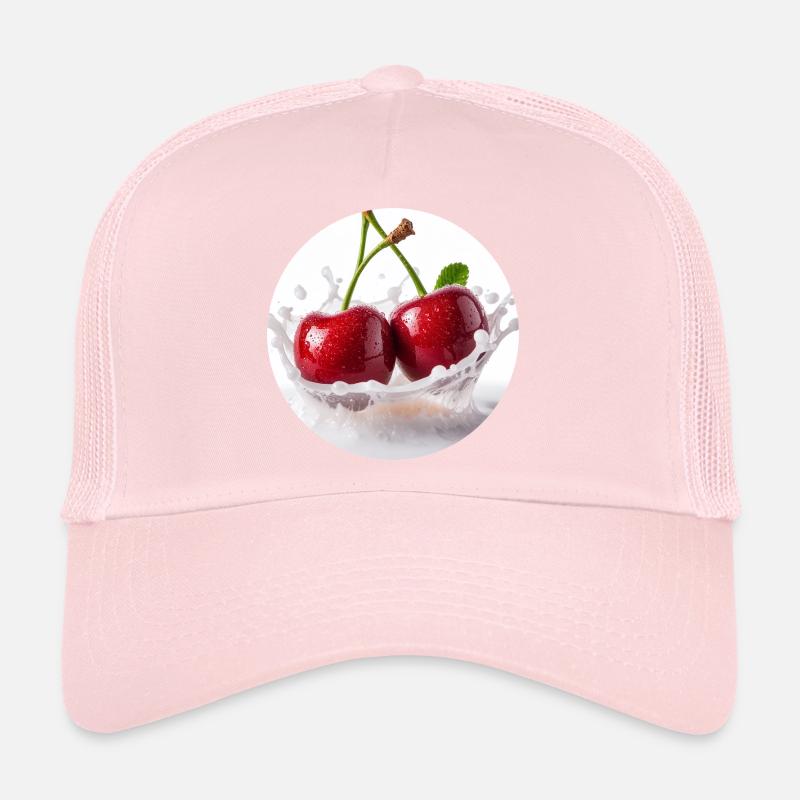 Cerisiers dans la conception de l’eau d’éclaboussures Casquette trucker 