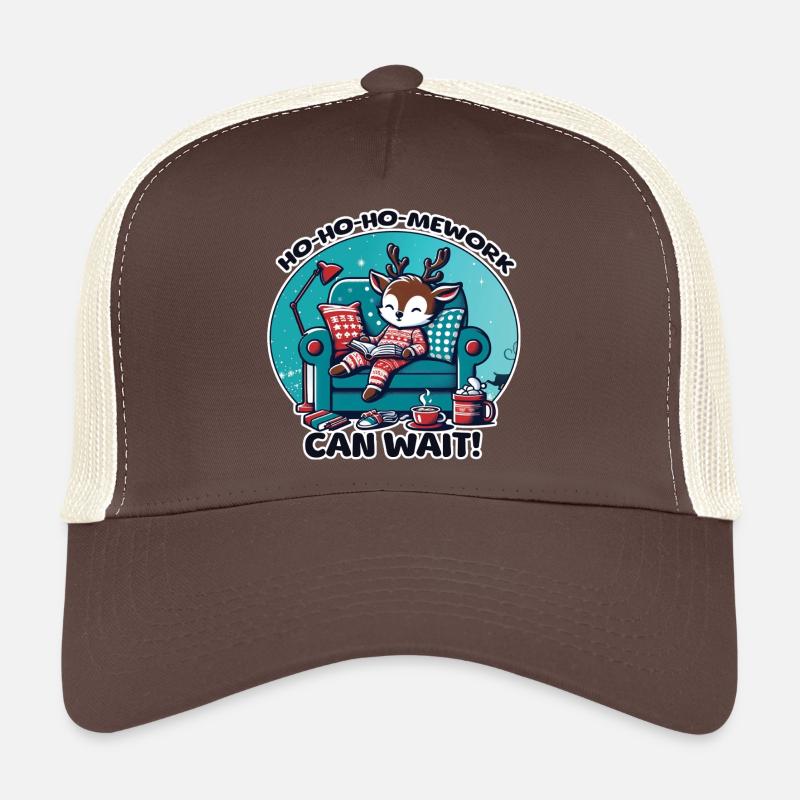 Reindeer in Pyjamas – HoHoHoMework Christmas Break Trucker Cap
