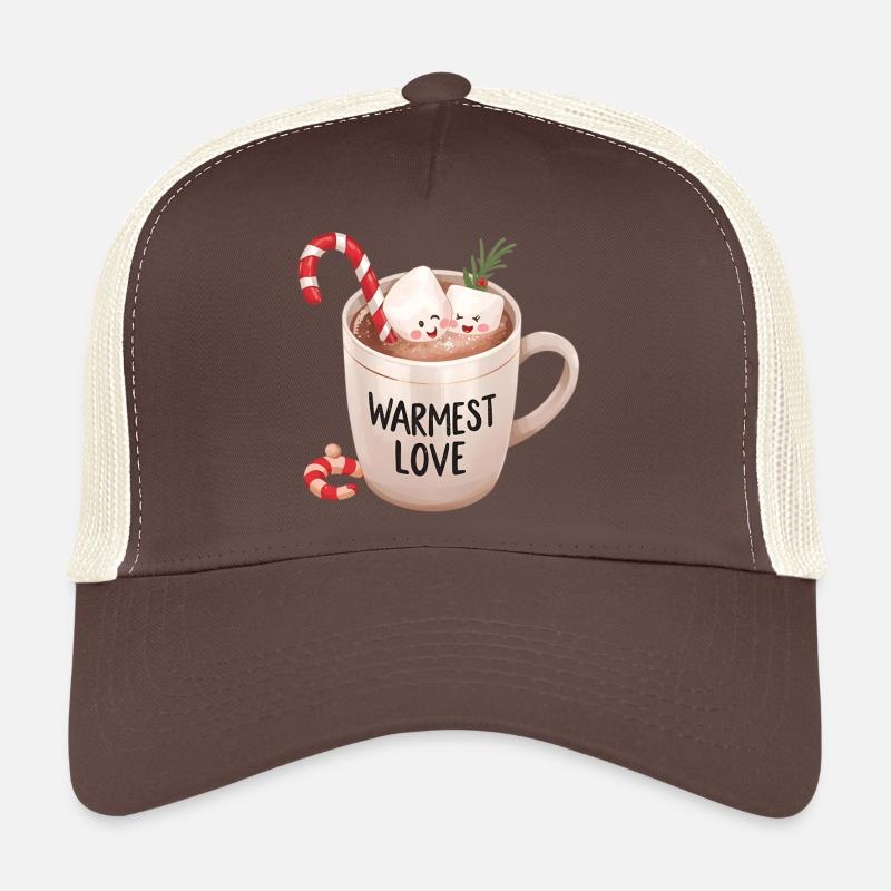 Chocolat chaud – Warmest Love Xmas Design Casquette trucker 