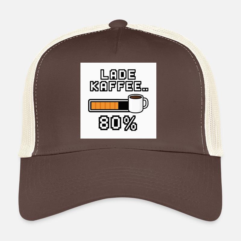 Lade Kaffee 80% - Trucker Cap - Braun/Beige
