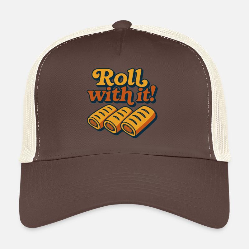 Roulez avec - Casquette trucker  - marron/beige