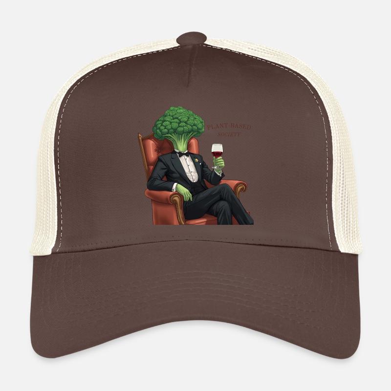 Plant Based Society – Elegant Broccoli Trucker Cap