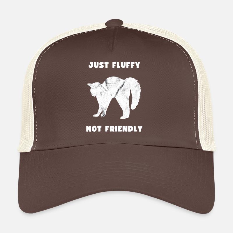 Silhouette de chat juste moelleux pas amical Casquette trucker 