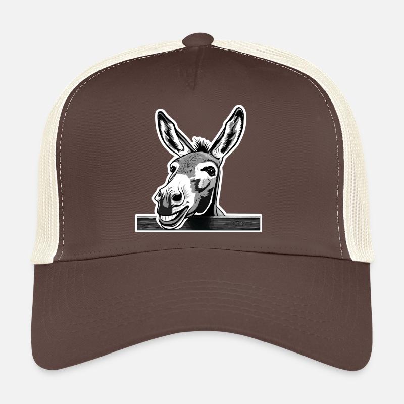 Cheeky donkey – laughter allowed! - Trucker Cap - brown/beige