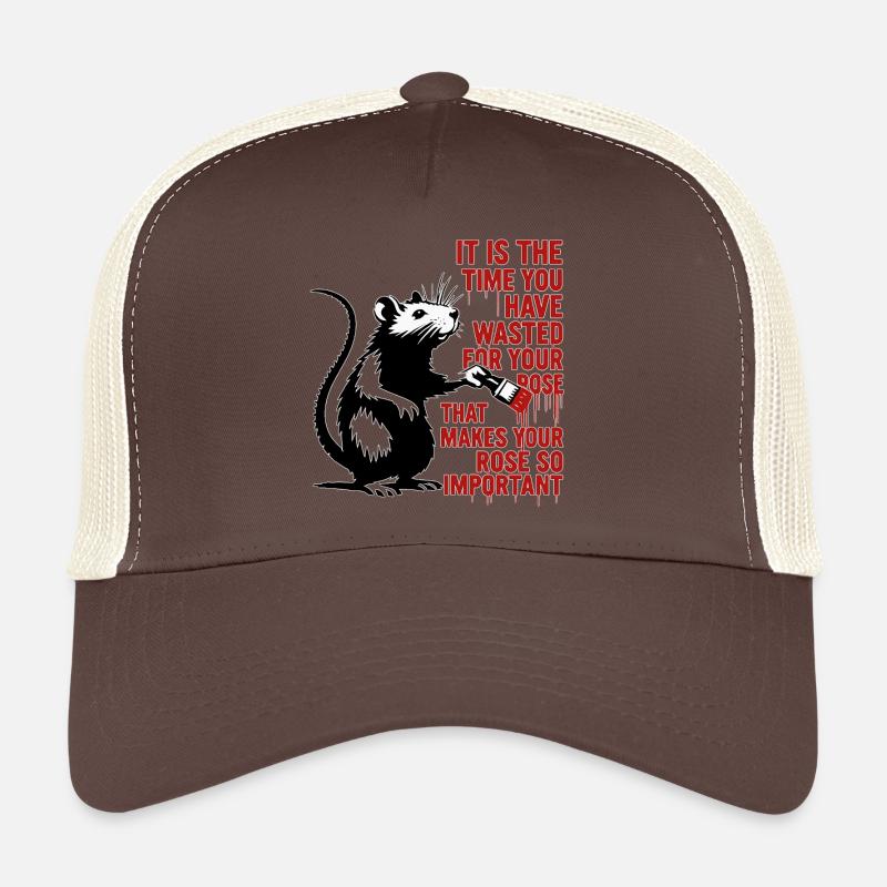 Ratte mit Pinsel – Zeit formt Bedeutung Trucker Cap