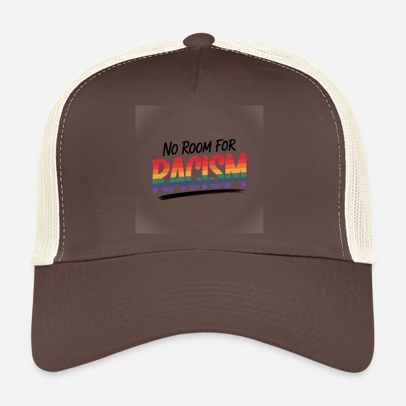 Pas de place pour le racisme - Logo de la Cool Pride Casquette trucker 