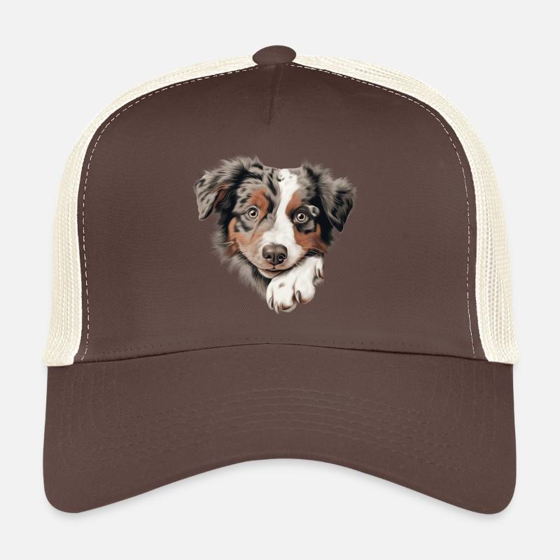 Verspieltes Hündchen-Porträt Trucker Cap