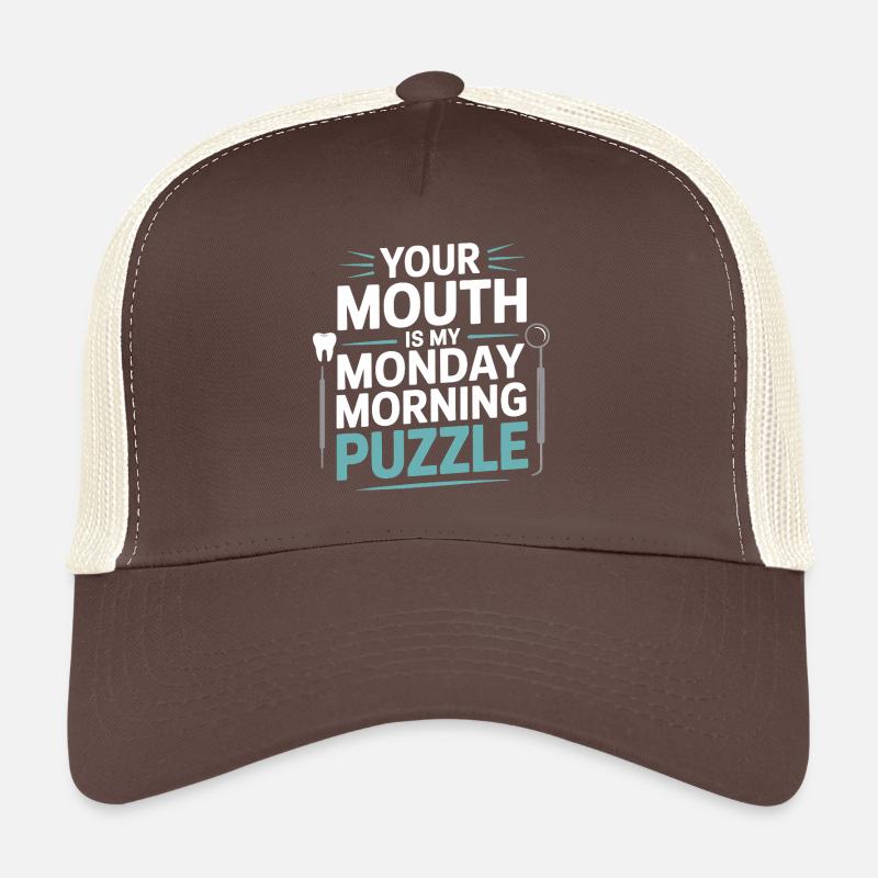 Conception de la santé bucco-dentaire du cabinet dentaire Casquette trucker 