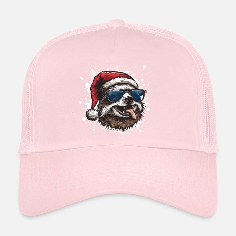 Sloth Christmas Funny Trucker Cap
