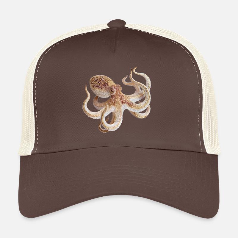 Octopus Net Pattern – Maritime Style Trucker Cap