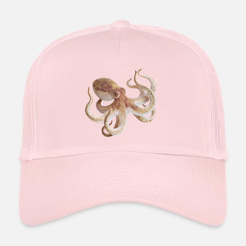 Octopus Net Pattern – Maritime Style Trucker Cap