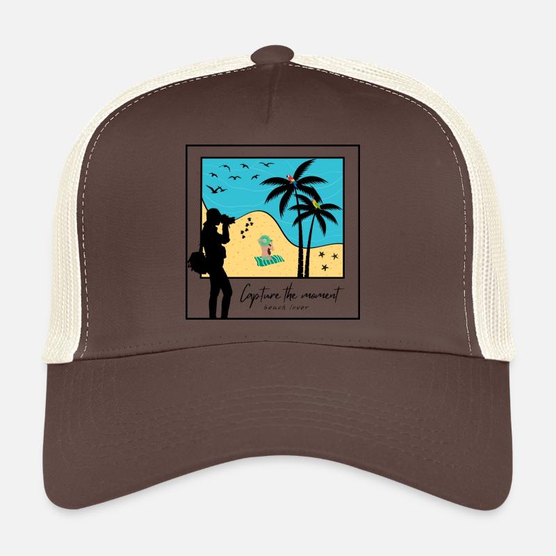 capture the moment beach lover Casquette trucker 