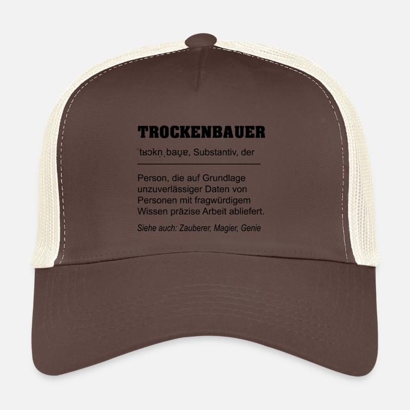 Trockenbauer Definition - Trucker Cap - Braun/Beige