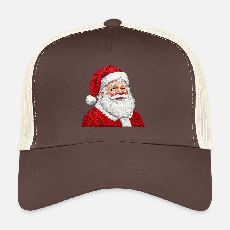 Embroidered Santa Claus – cheerful design (printed) Trucker Cap