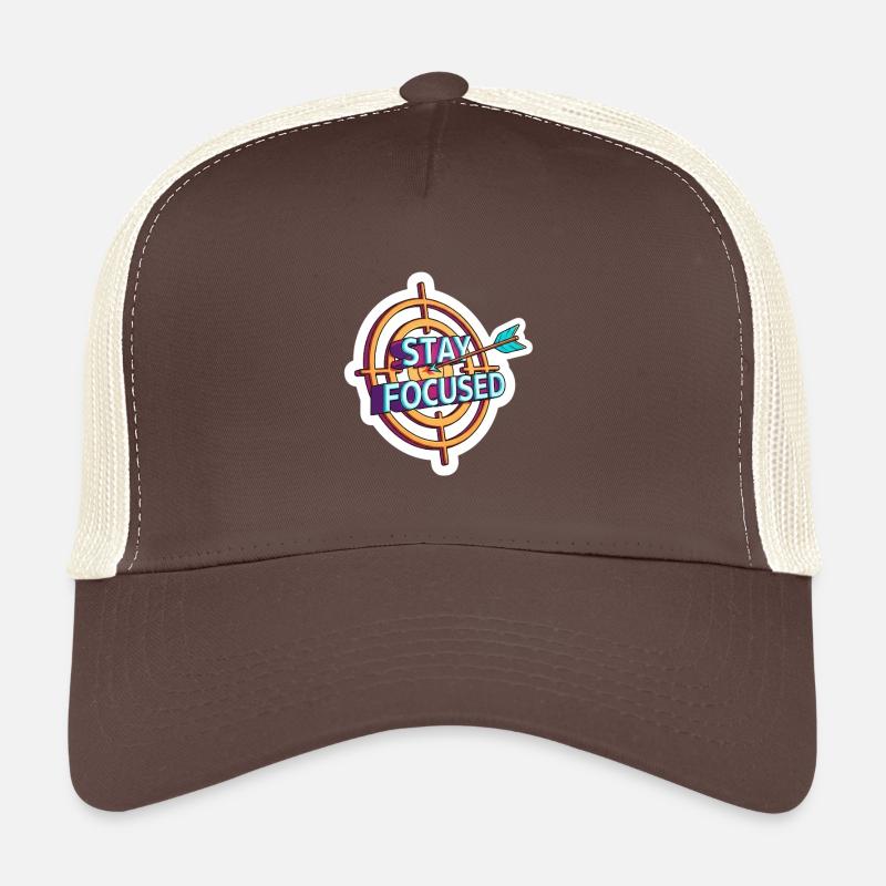 Cible de tir à l’arc Reste Concentré Casquette trucker 