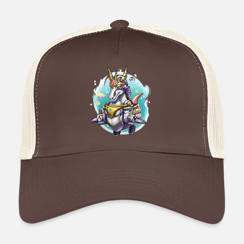 Neon-Unicorn-Krieger Trucker Cap